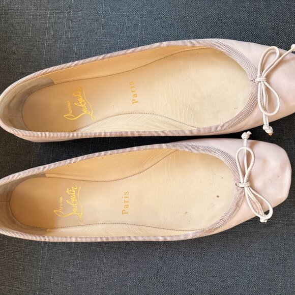 Louboutin leather ballet flat - Picture 2 of 6